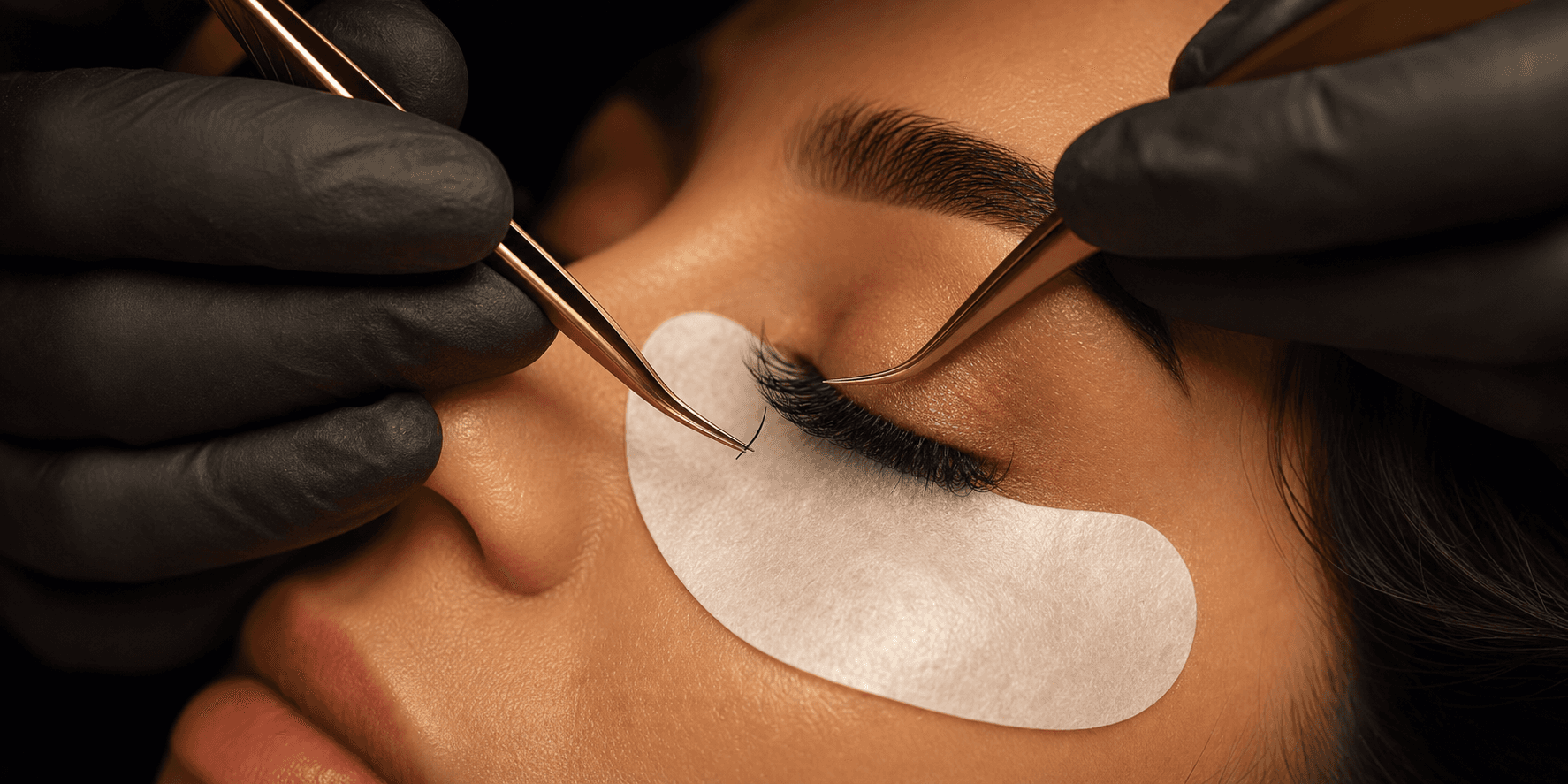 Eyelash extension treatment